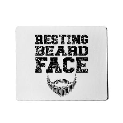 Resting Beard Face Beard Lover Bearded Guy Mustache Mousepad