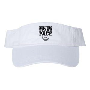 Resting Beard Face Beard Lover Bearded Guy Mustache Valucap Bio-Washed Visor