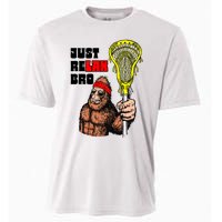 Relax Bro! Funny Sasquatch Lax Bigfoot Lacrosse Vintage 80S Cooling Performance Crew T-Shirt