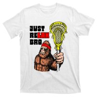 Relax Bro! Funny Sasquatch Lax Bigfoot Lacrosse Vintage 80S T-Shirt