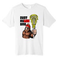 Relax Bro! Funny Sasquatch Lax Bigfoot Lacrosse Vintage 80S Tall Fusion ChromaSoft Performance T-Shirt