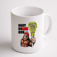 Relax Bro! Funny Sasquatch Lax Bigfoot Lacrosse Vintage 80S Coffee Mug