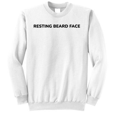 Resting Beard Face Sweatshirt