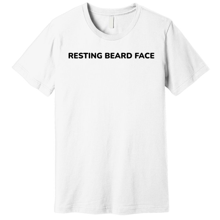 Resting Beard Face Premium T-Shirt