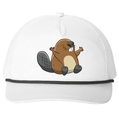 Rodent Beaver Funny Beaver Costume Cool Beaver Snapback Five-Panel Rope Hat