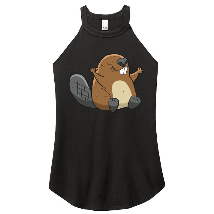 Rodent Beaver Funny Beaver Costume Cool Beaver Women's Perfect Tri Rocker Tank