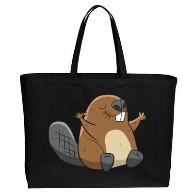 Rodent Beaver Funny Beaver Costume Cool Beaver Cotton Canvas Jumbo Tote