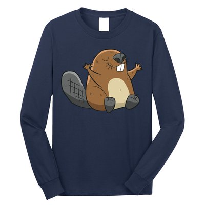 Rodent Beaver Funny Beaver Costume Cool Beaver Long Sleeve Shirt