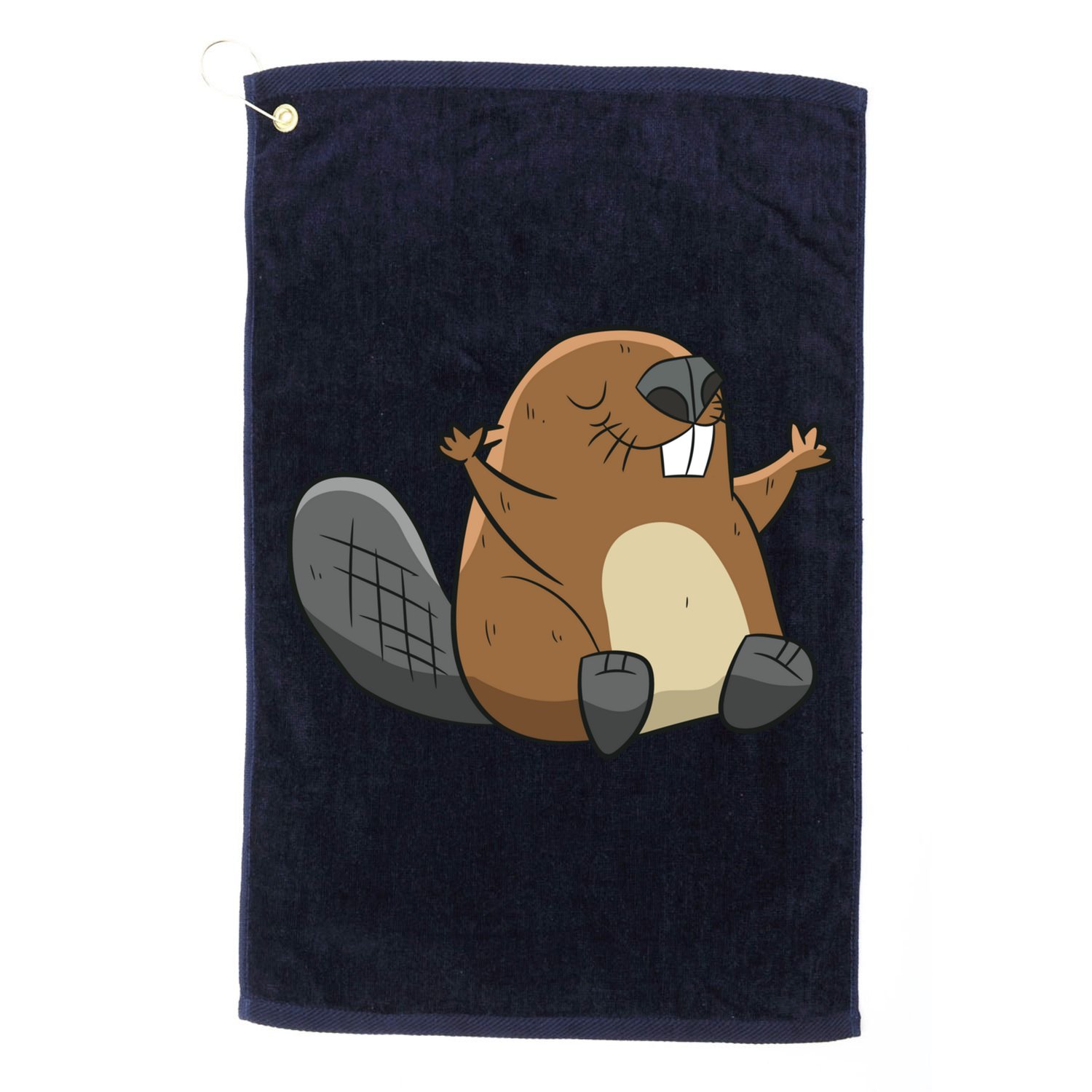 Rodent Beaver Funny Beaver Costume Cool Beaver Golf Towel