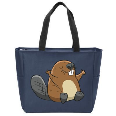 Rodent Beaver Funny Beaver Costume Cool Beaver Zip Tote Bag