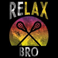 Relax Bro Funny Lacrosse Sayings Lax Player Coach Team Gift Sustainable Bucket Hat
