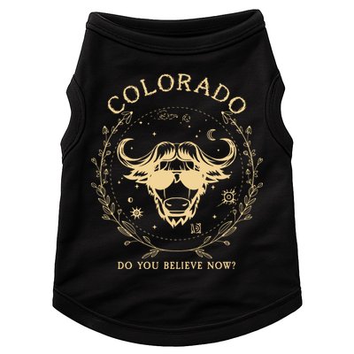 Retro Buffalo From Colorado Vintage Boulder Game Day Doggie Tank