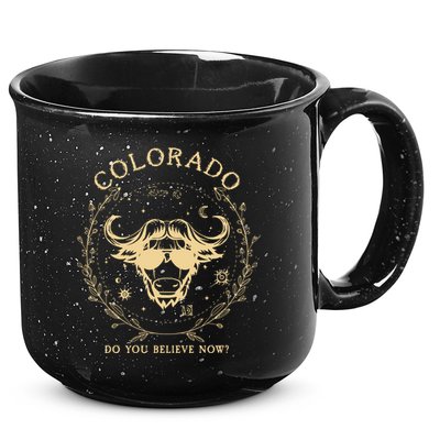 Retro Buffalo From Colorado Vintage Boulder Game Day 15oz Campfire Ceramic Mug