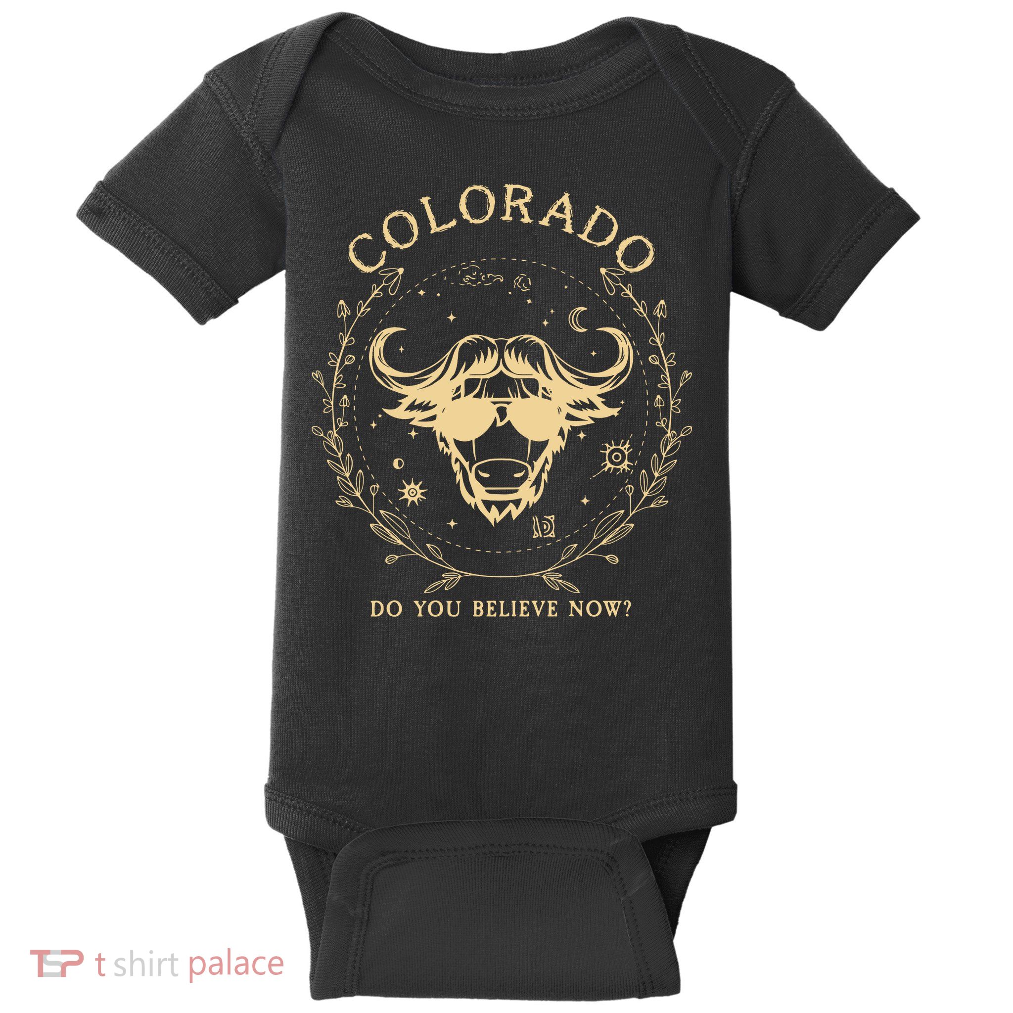 Retro Buffalo From Colorado Vintage Boulder Game Day Baby Bodysuit