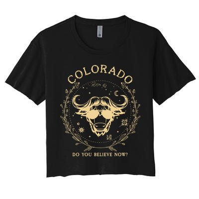 Retro Buffalo From Colorado Vintage Boulder Game Day Crop Top