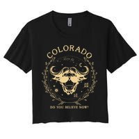 Retro Buffalo From Colorado Vintage Boulder Game Day Crop Top