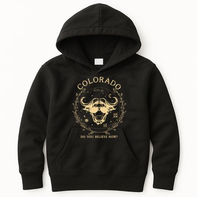 Retro Buffalo From Colorado Vintage Boulder Game Day Kids Hoodie