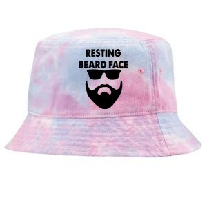 Resting Beard Face Funny Beard Tie-Dyed Bucket Hat