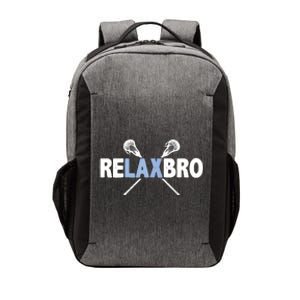 RELAX BRO Funny Lacrosse Player Lax Lover Joke Vector Backpack