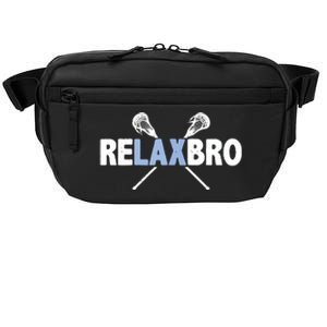 RELAX BRO Funny Lacrosse Player Lax Lover Joke Crossbody Pack