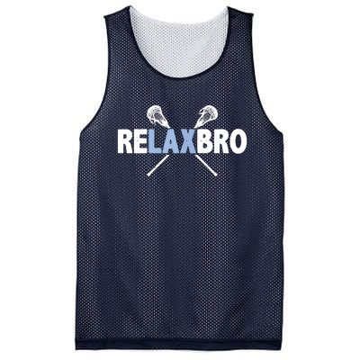 RELAX BRO Funny Lacrosse Player Lax Lover Joke Mesh Reversible Basketball Jersey Tank