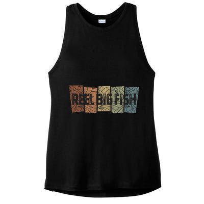 Reel Big Fish Retro Pattern Ladies PosiCharge Tri-Blend Wicking Tank