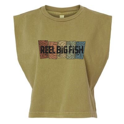 Reel Big Fish Retro Pattern Garment-Dyed Women's Muscle Tee