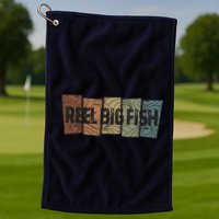 Reel Big Fish Retro Pattern Golf Towel