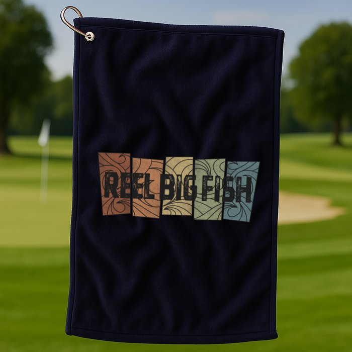 Reel Big Fish Retro Pattern Golf Towel