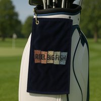 Reel Big Fish Retro Pattern Golf Towel