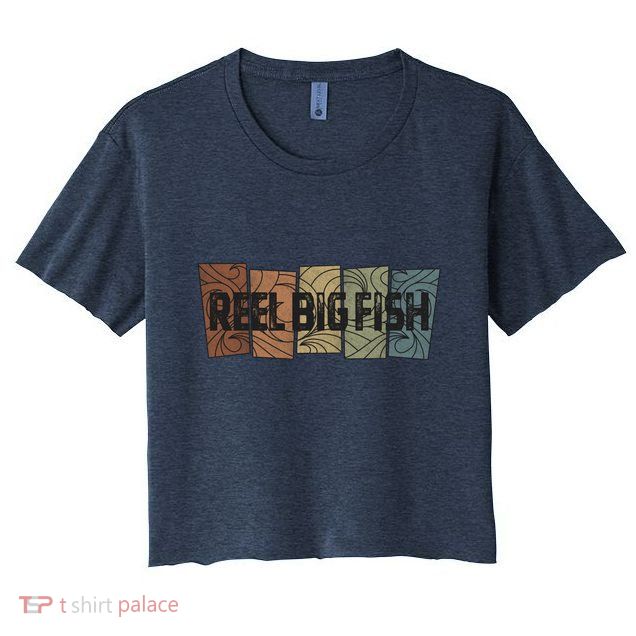 Reel Big Fish Retro Pattern Crop Top