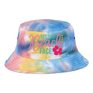 Resting Beach Face Funny Summer Tie Dye Newport Bucket Hat