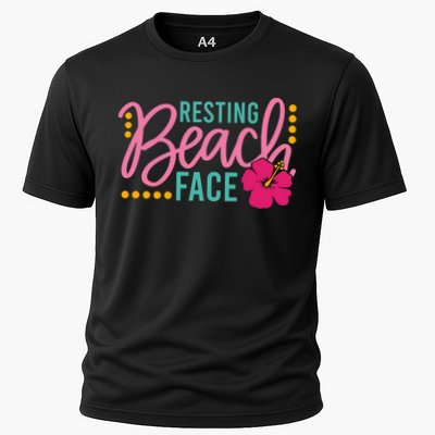 Resting Beach Face Funny Summer Performance Shirt