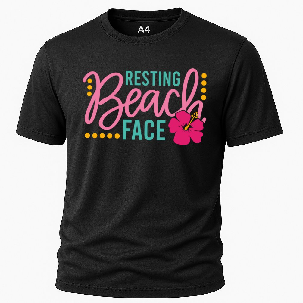 Resting Beach Face Funny Summer Performance Shirt
