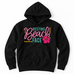 Resting Beach Face Funny Summer Hoodie