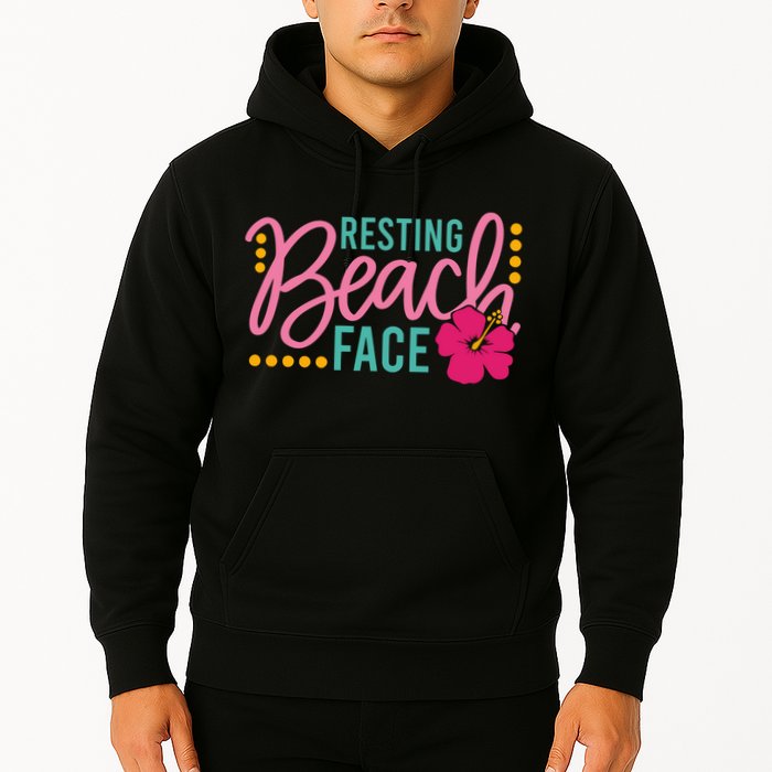 Resting Beach Face Funny Summer Hoodie