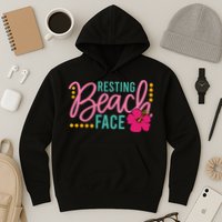 Resting Beach Face Funny Summer Hoodie