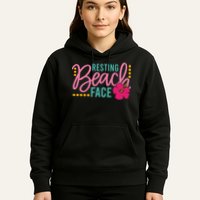 Resting Beach Face Funny Summer Hoodie