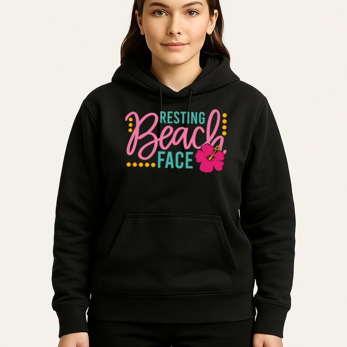 Resting Beach Face Funny Summer Hoodie