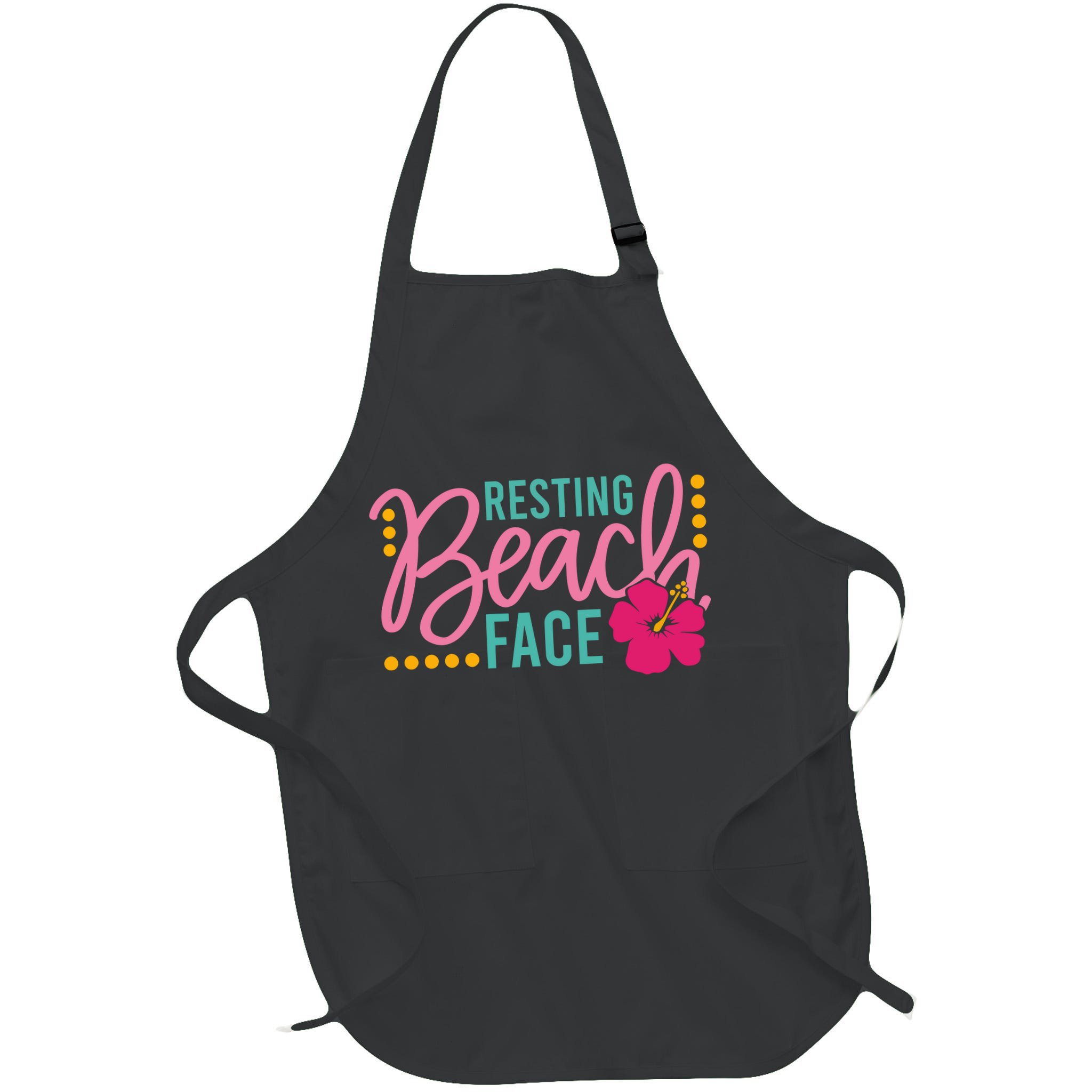 Resting Beach Face Funny Summer Apron