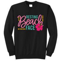 Resting Beach Face Funny Summer Sweatshirt