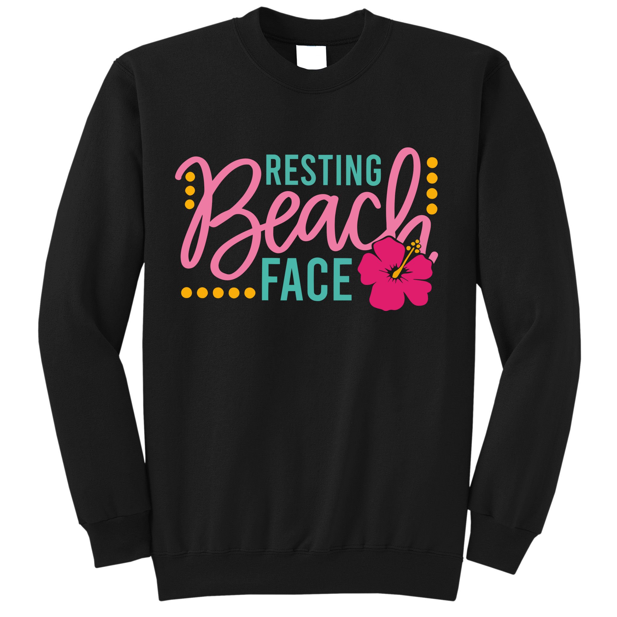 Resting Beach Face Funny Summer Sweatshirt