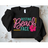 Resting Beach Face Funny Summer Sweatshirt