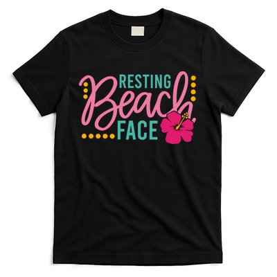 Resting Beach Face Funny Summer T-Shirt