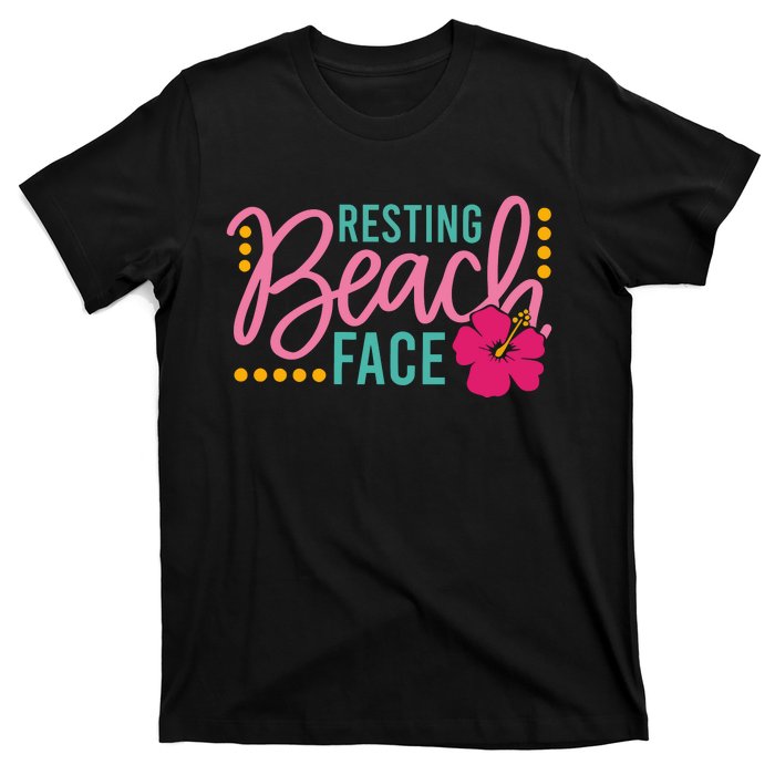 Resting Beach Face Funny Summer T-Shirt