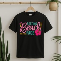 Resting Beach Face Funny Summer T-Shirt