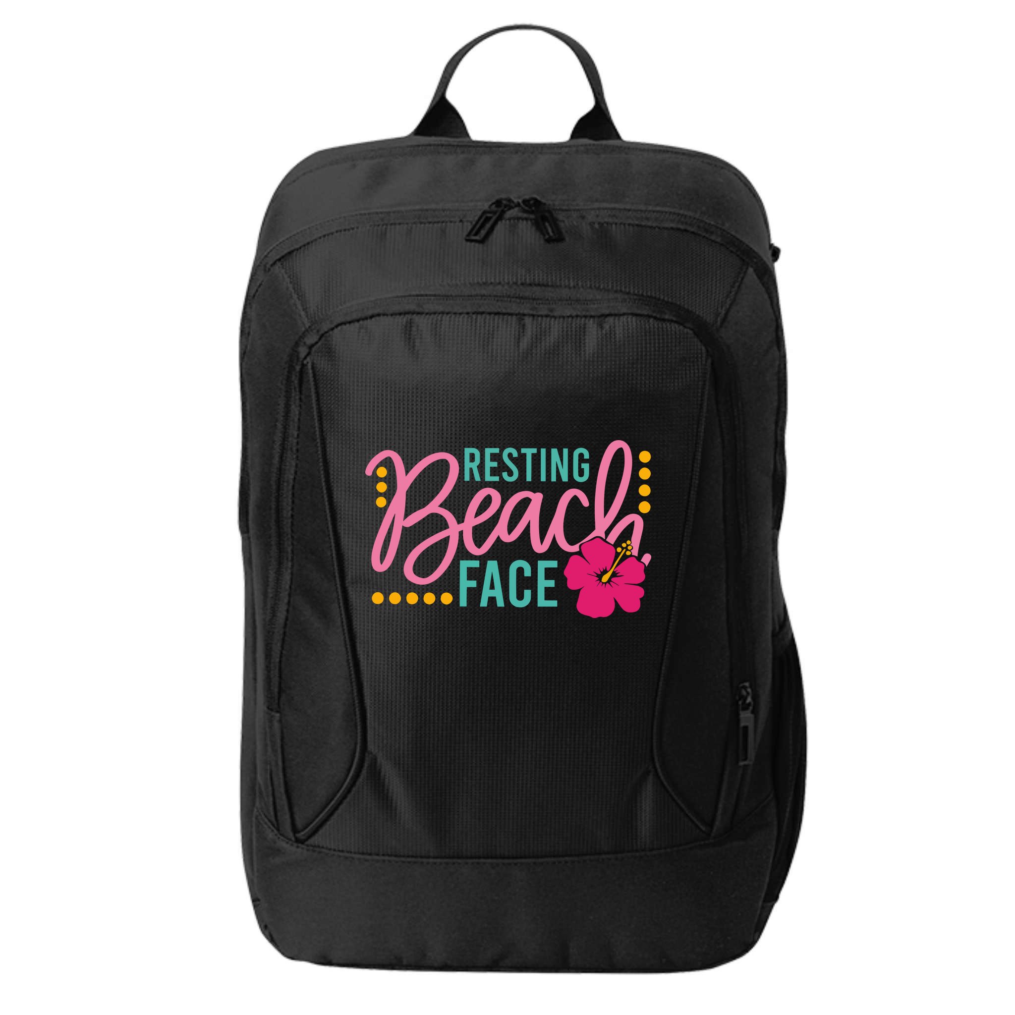 Resting Beach Face Funny Summer City Backpack