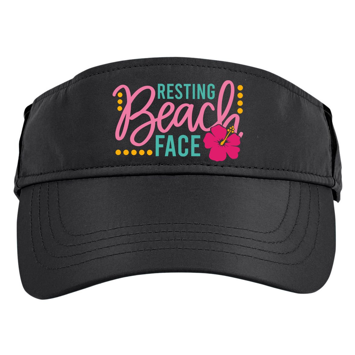 Resting Beach Face Funny Summer Adult Drive Performance Visor