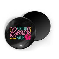 Resting Beach Face Funny Summer Magnet