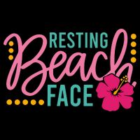 Resting Beach Face Funny Summer Youth Performance Sprint T-Shirt